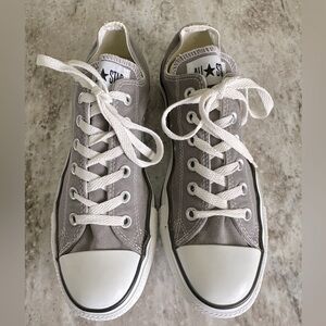Converse All Star Chuck Taylor Low Top Gray Sneakers women size 10 men size 8